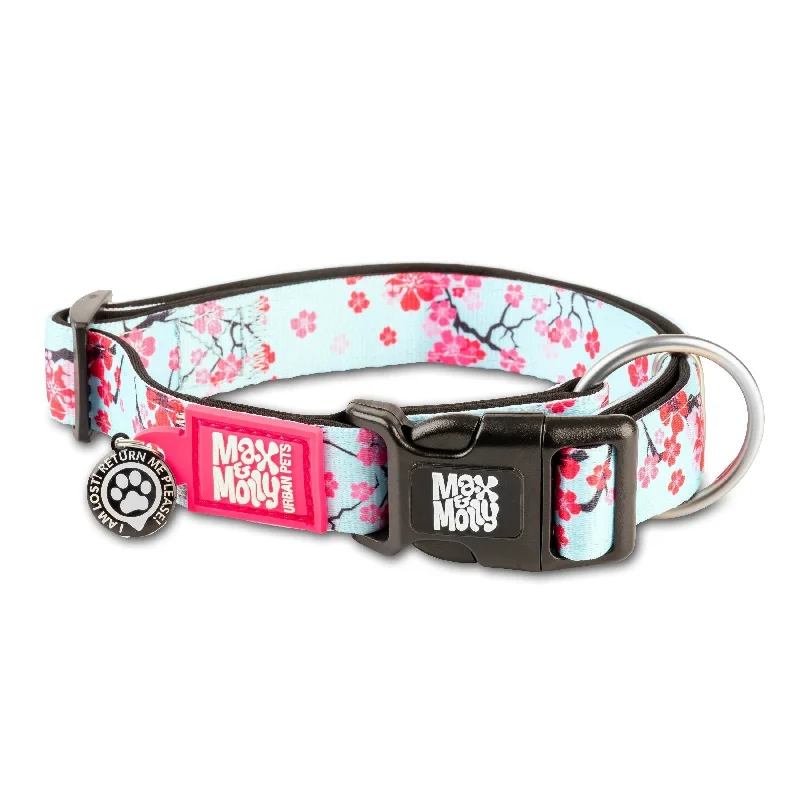 Max & Molly Cherry Bloom Smart ID Dog Collar Extra Small