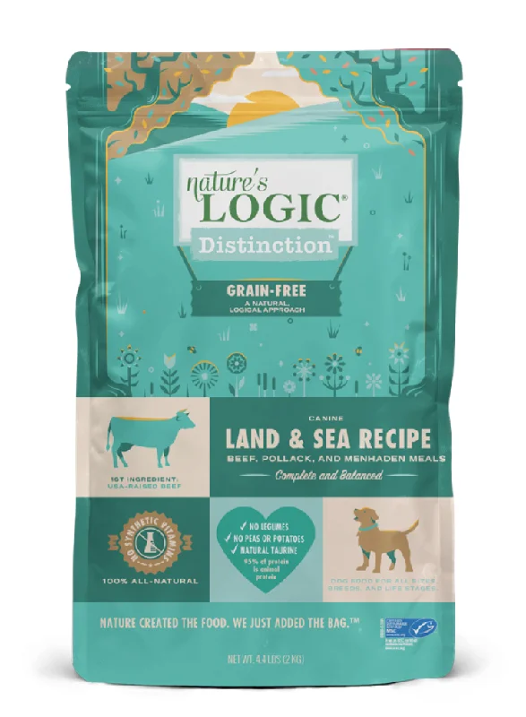 Nature's Logic Distinction Dry Dog Food Grain-Free Land & Sea Recipe