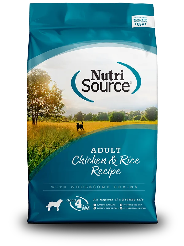 NutriSource Dry Dog Food Adult Chicken & Rice Recipe