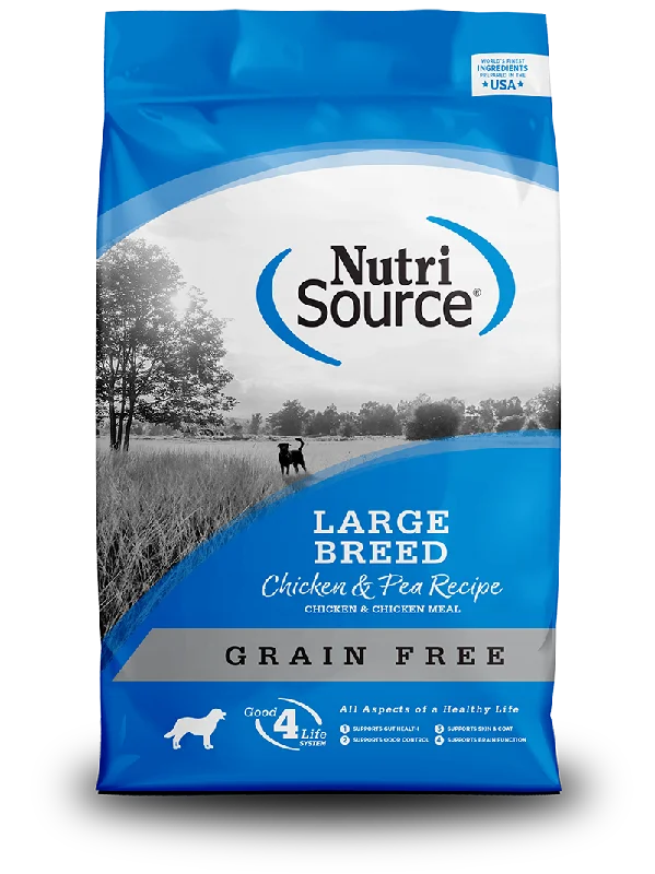 NutriSource Dry Dog Food Grain-Free Chicken & Pea Large Breed Recipe