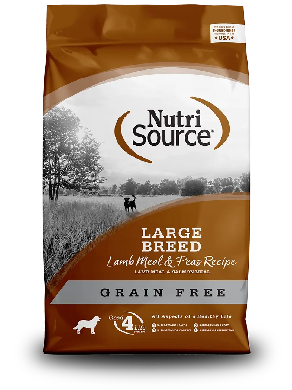 NutriSource Dry Dog Food Grain-Free Lamb Meal & Peas Large Breed Recipe