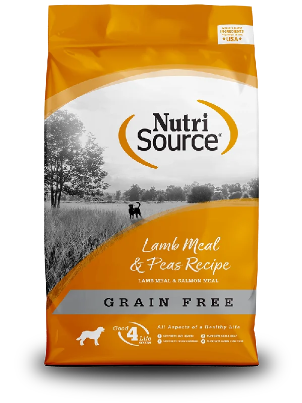 NutriSource Dry Dog Food Grain-Free Lamb Meal & Peas Recipe