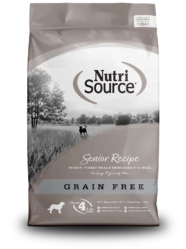 NutriSource Dry Dog Food Grain-Free Senior Recipe