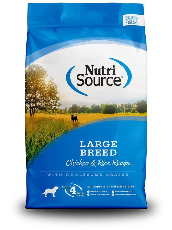 NutriSource Dry Dog Food Adult Large Breed Chicken & Rice Recipe