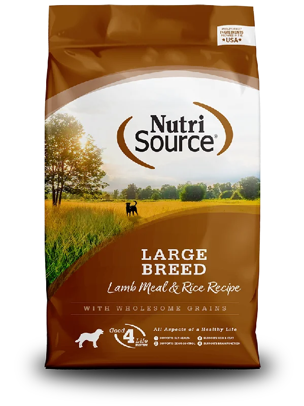 NutriSource Dry Dog Food Lamb Meal & Rice Large Breed Recipe