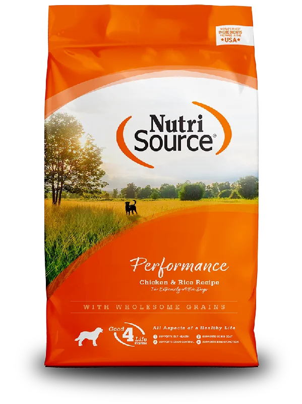 NutriSource Dry Dog Food Performance Chicken & Rice Recipe