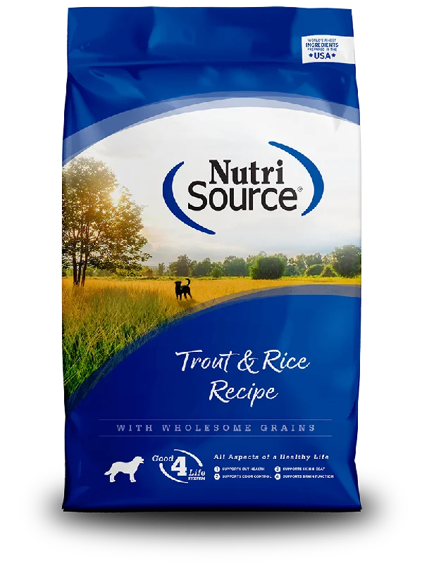 NutriSource Dry Dog Food Trout & Rice Recipe