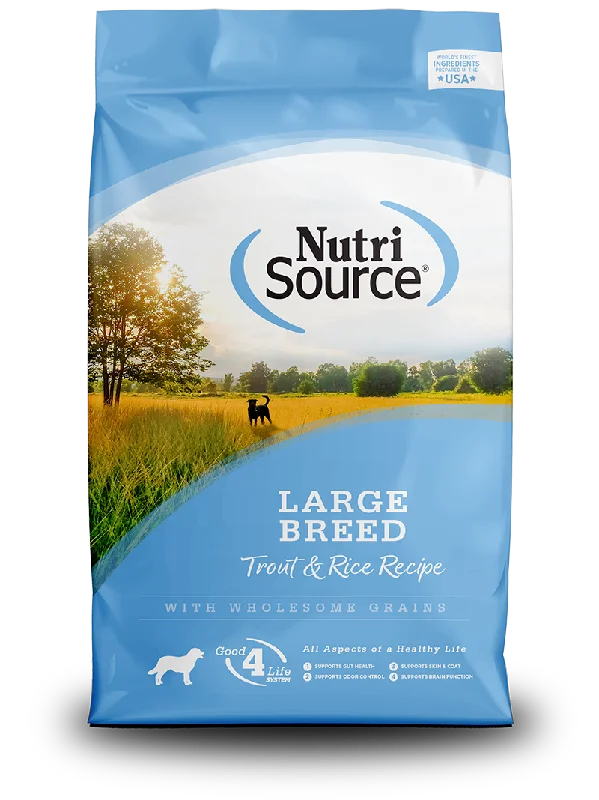 NutriSource Dry Dog Food Trout & Rice Large Breed Recipe