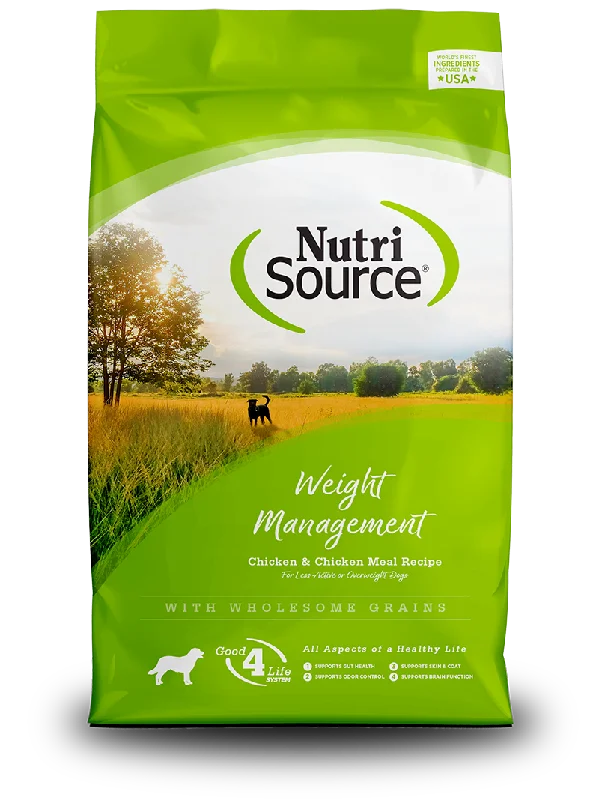 NutriSource Dry Dog Food Weight Management Chicken & Chicken Meal Recipe