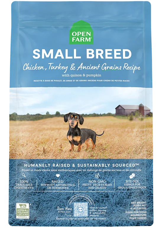 Open Farm Dry Dog Food Ancient Grains Small Breed Chicken & Turkey Recipe