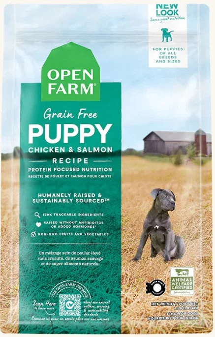 Open Farm Dry Dog Food Grain-Free Puppy Chicken & Salmon Recipe