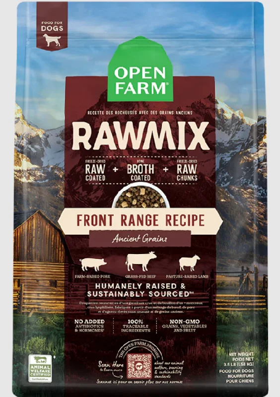 Open Farm Dry Dog Food RawMix Ancient-Grain Front Range Recipe