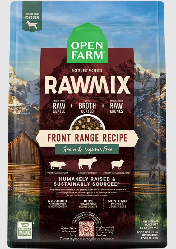 Open Farm Dry Dog Food RawMix Grain-Free Front Range Recipe