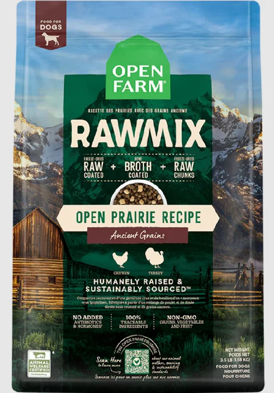 Open Farm Dry Dog Food RawMix Ancient-Grain Open Prairie Recipe