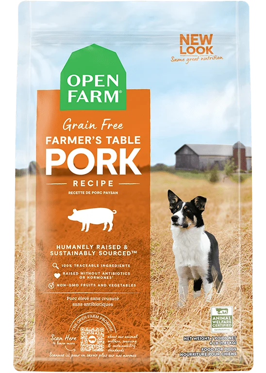 Open Farm Grain Free Farmer's Table Pork Recipe Dry Dog Food