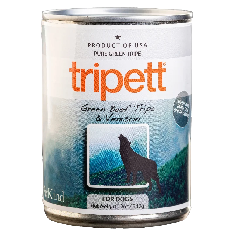 PetKind® Tripett® Wet Dog Food Green Beef Tripe & Venison 13oz Can Single