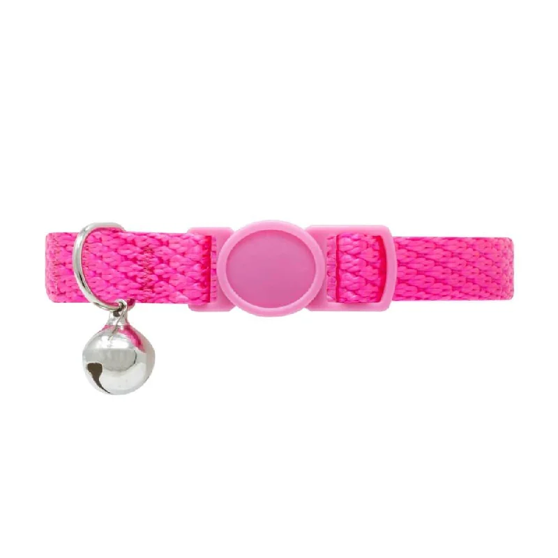 Pink Cat Collar with Safety Release Buckle