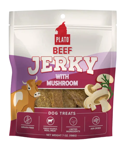 Plato Jerky Beef & Mushroom 7oz Bag