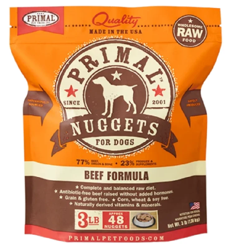 Primal Frozen Raw Dog Food Beef