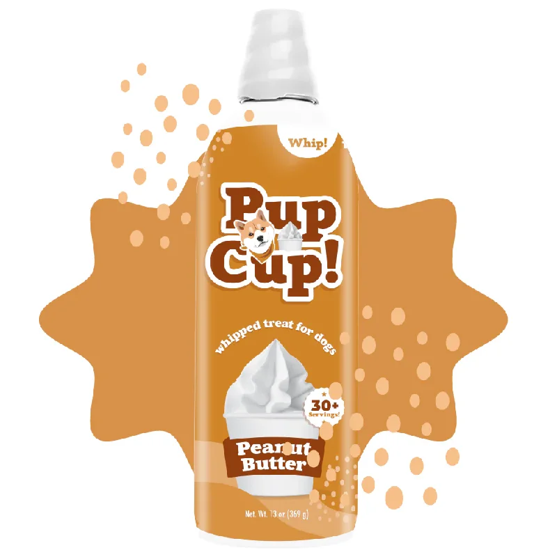 PupCup Frozen Whipped Treat for Dogs - Peanut Butter Flavor 13oz