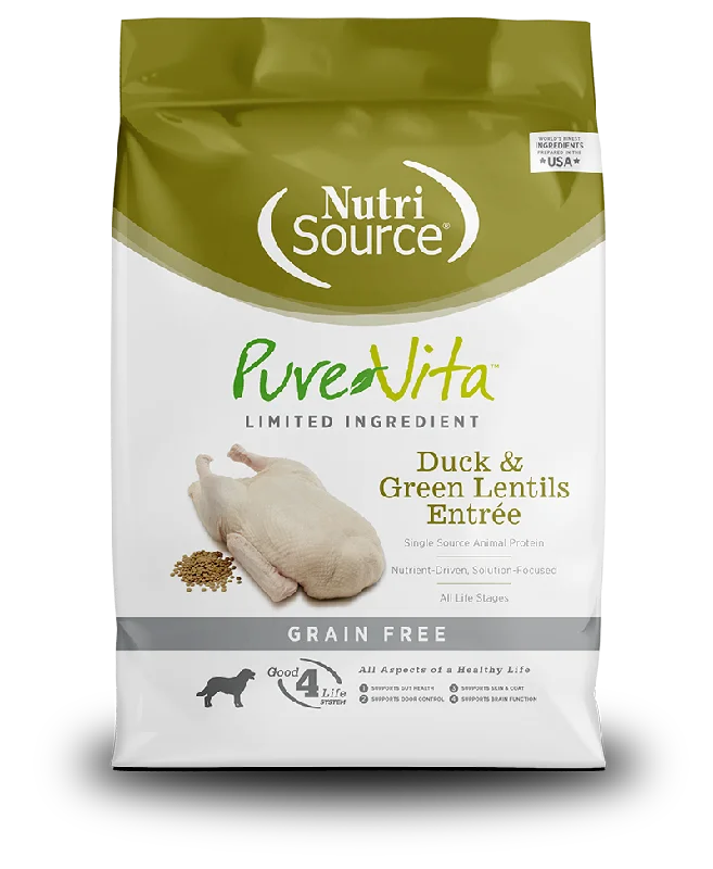 PureVita Dry Dog Food Grain-Free Duck & Green Lentils Entrée