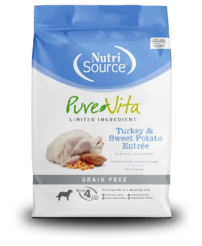 PureVita Dry Dog Food Grain-Free Turkey & Sweet Potato Entrée