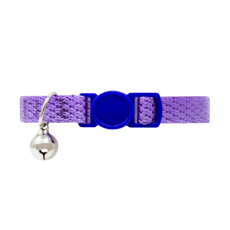 Purple Cat Collar with Safety Release Buckle