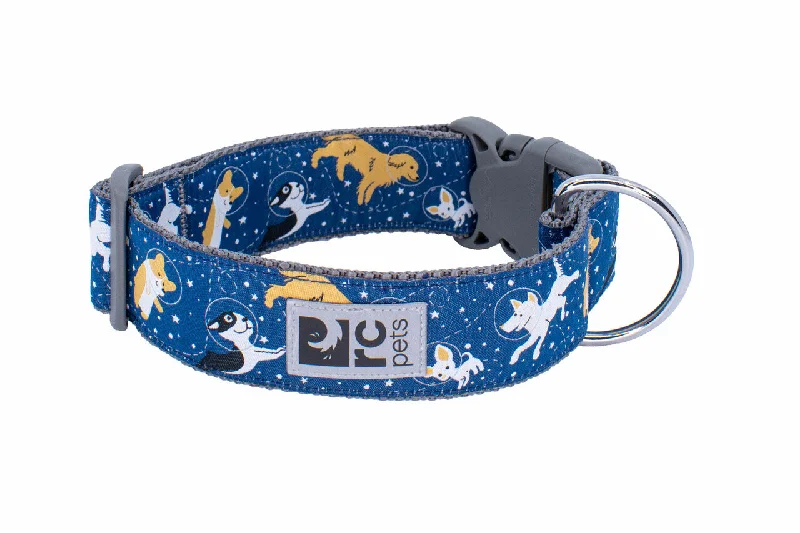 RC Pets Patterned Dog Clip Wide Collar - Space Dogs