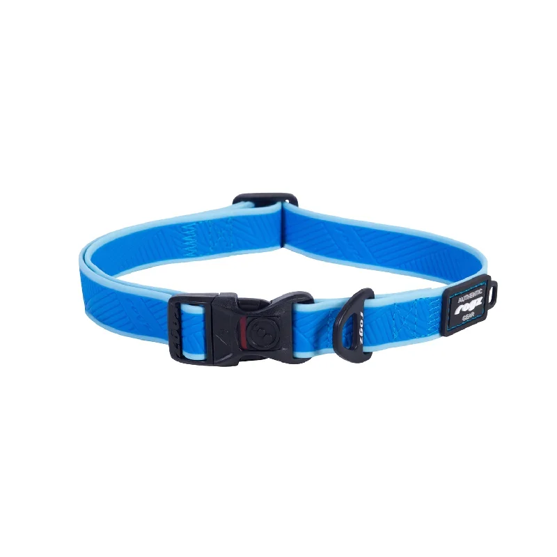 Rogz Classic Amphibian Blue Dog Collar Large