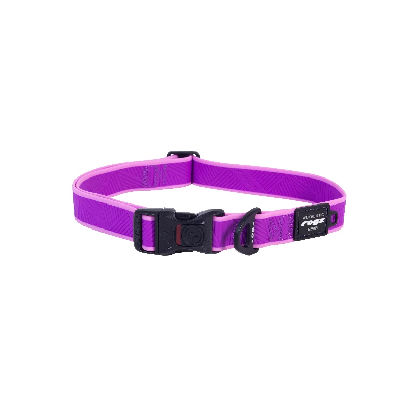 Rogz Classic Amphibian Purple Dog Collar Extra Large