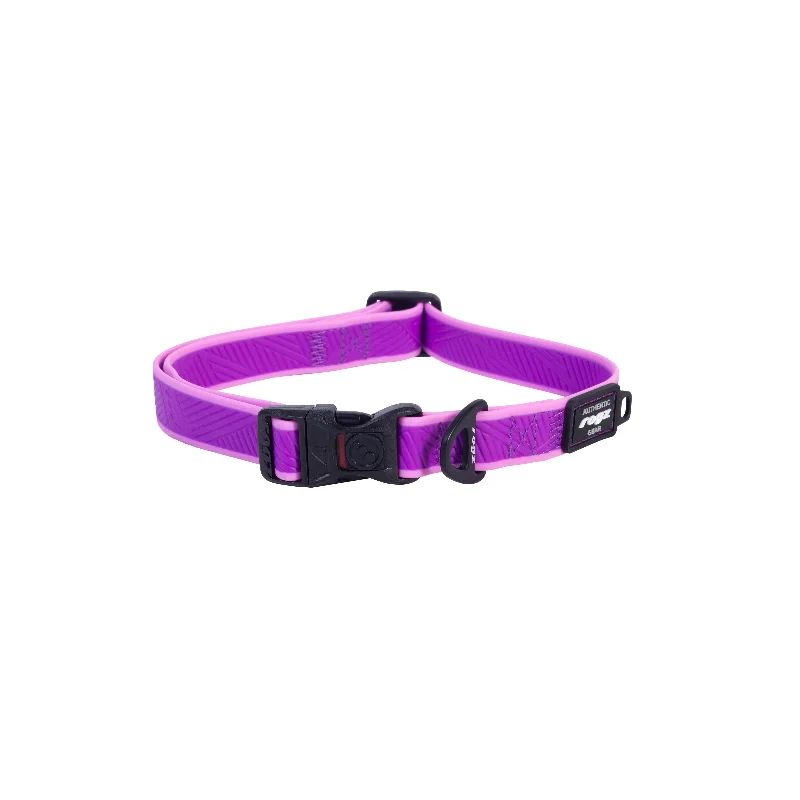 Rogz Classic Amphibian Purple Dog Collar Large