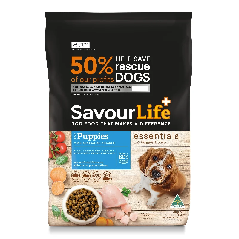 Savourlife Essentials Dry Puppy Food Chicken with Veggies & Rice 3kg<3 <3 <3