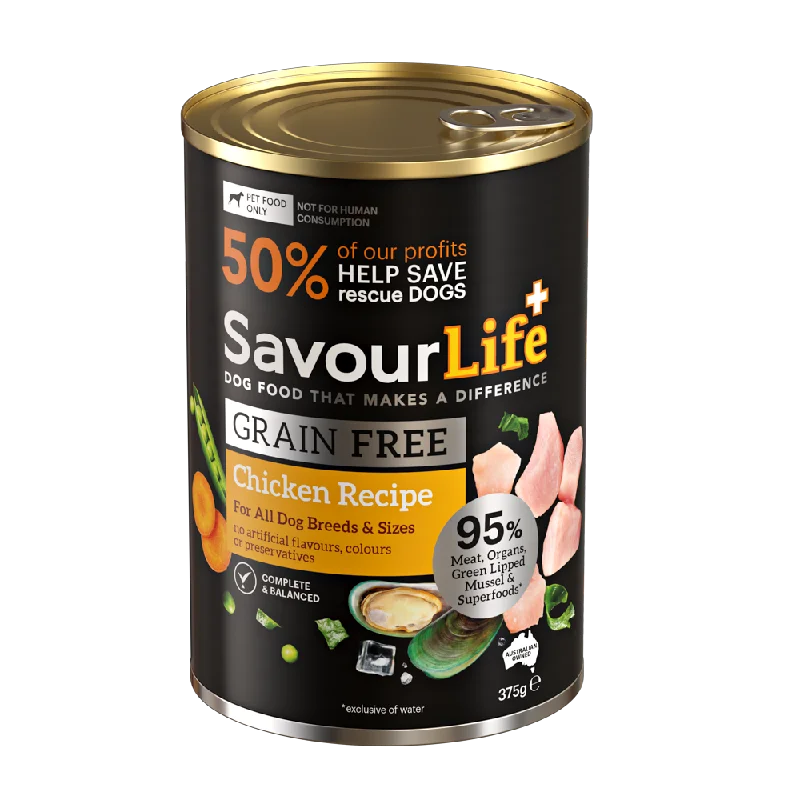 Savourlife Grain Free Chicken Adult Dog Wet Food 375g<3 <3 <3