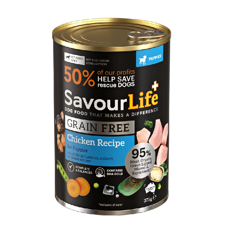 Savourlife Grain Free Chicken Puppy Wet Food 375g<3 <3 <3