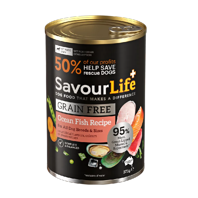 Savourlife Grain Free Ocean Fish Adult Dog Wet Food 375g<3 <3 <3