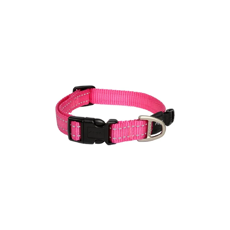 Rogz Classic Medium Dog Collar Pink