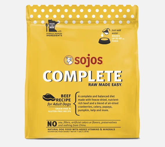 Sojos Freeze-Dried Dog Food - Beef Recipe