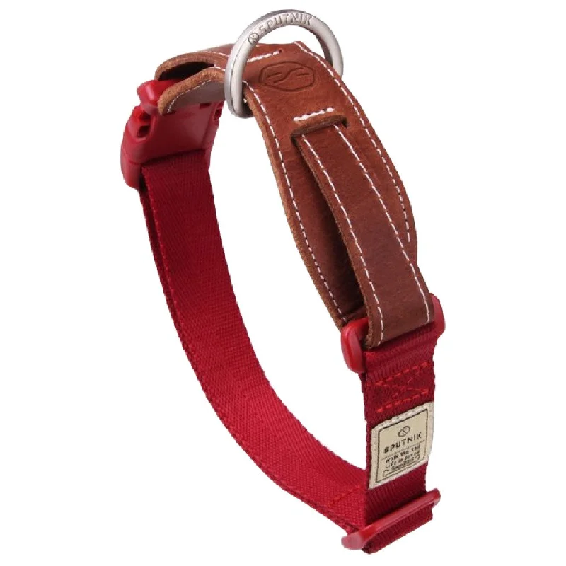 Sputnik Nylon Dog Collar (Red)