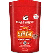 Stella & Chewy's Frozen Raw Dog Food Dinner Patties Super Beef