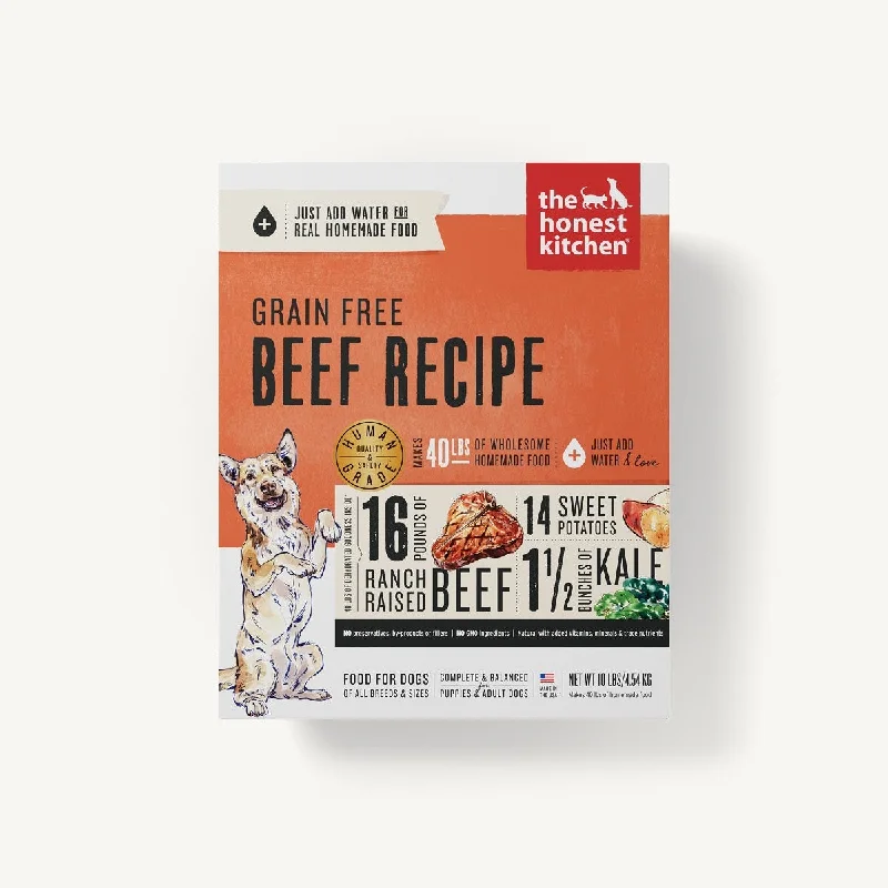 The Honest Kitchen Dehydrated Dog Food Grain-Free Beef Recipe