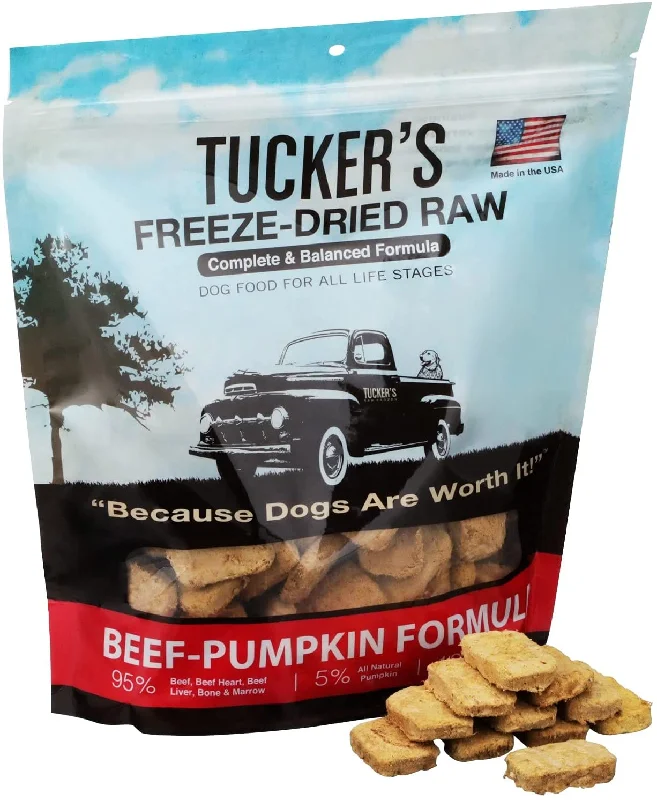 Tucker's Freeze-Dried Dog Food Beef & Pumpkin 14oz Bag