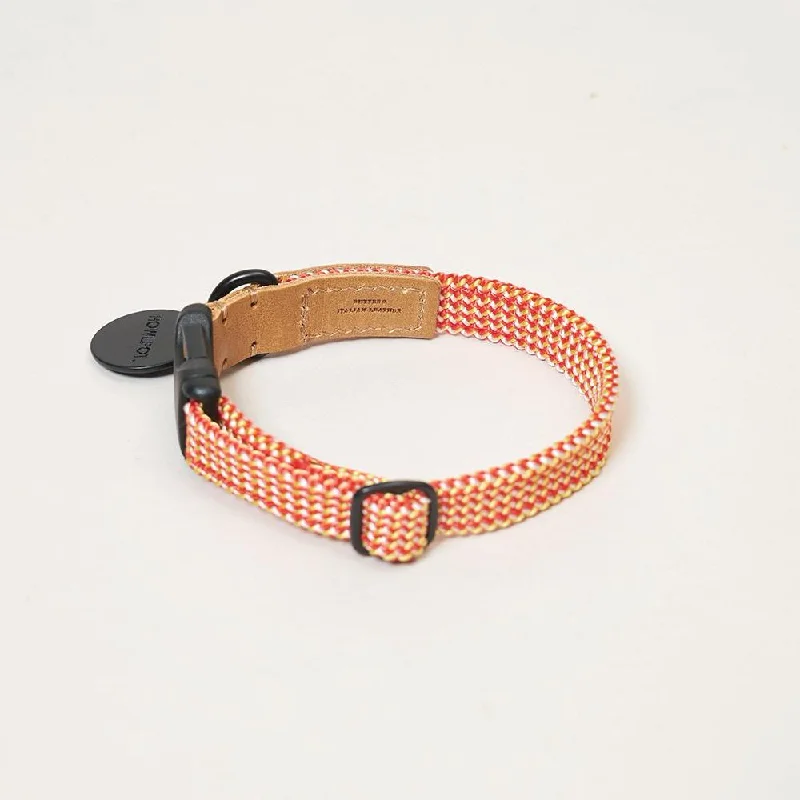 We are Tight: Ribbon Dog Collar, Cherry Twizzle