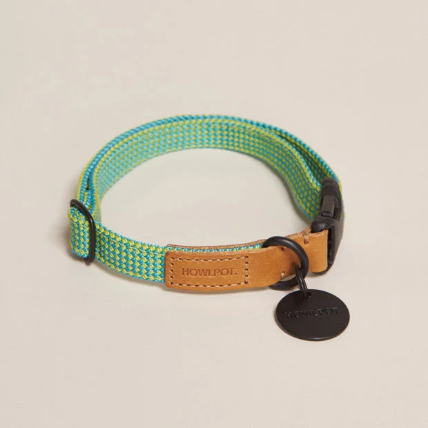 We are Tight: Ribbon Dog Collar, Palm Tree