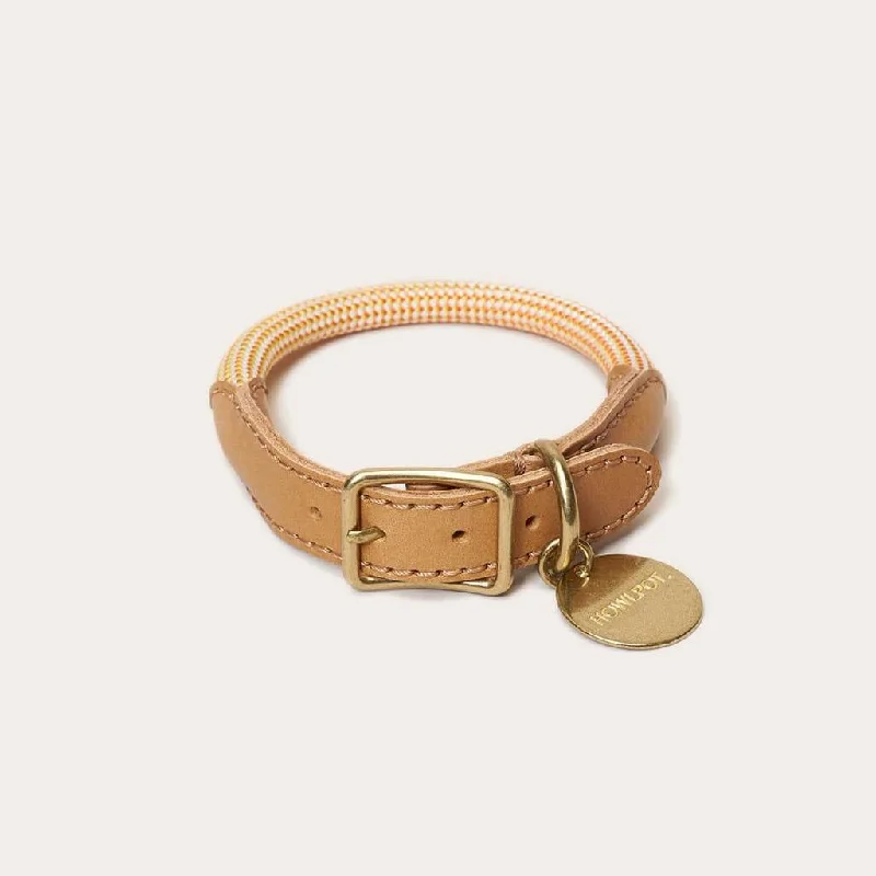 We are Tight: Rope Dog Collar, Ginger