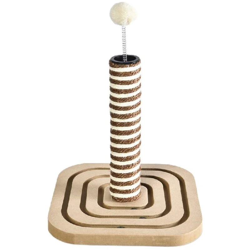 Small Cat Scratching Post With Wooden Base