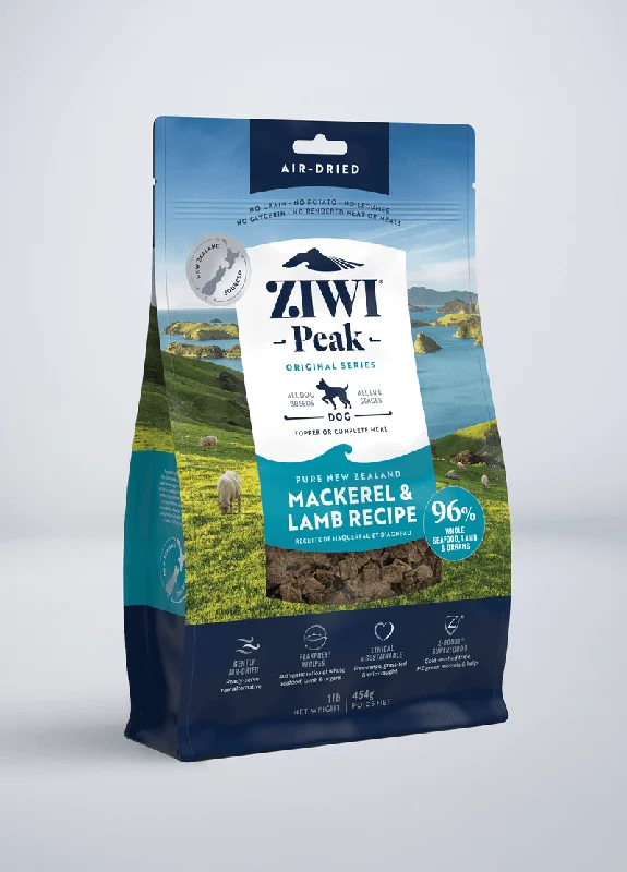 Ziwi Peak Grain Free Air-Dried Mackerel and Lamb Dry Dog Food