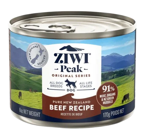 ZiwiPeak Wet Dog Food Beef 6oz Can Single