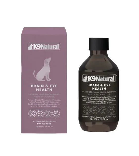 K9 Natural Brain & Eye Health Oil (Flaxseed, Hoki, Blackcurrant Seed & Avocado) For Dogs