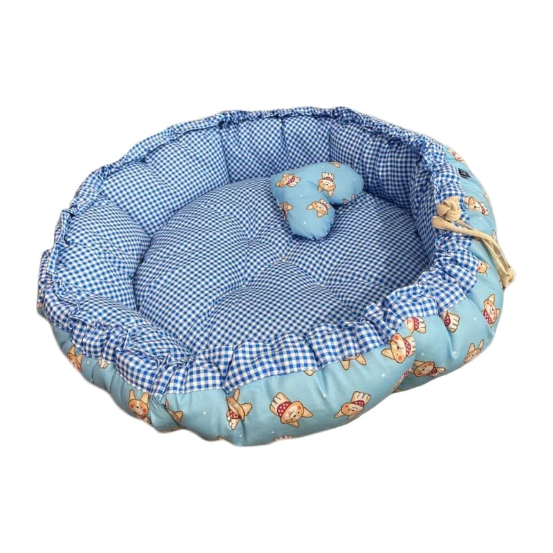 ACE PET Dog Blue Cupcake Dog Bed (2 Sizes)