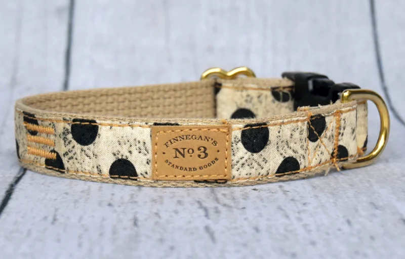 Antique Black Dot Collar